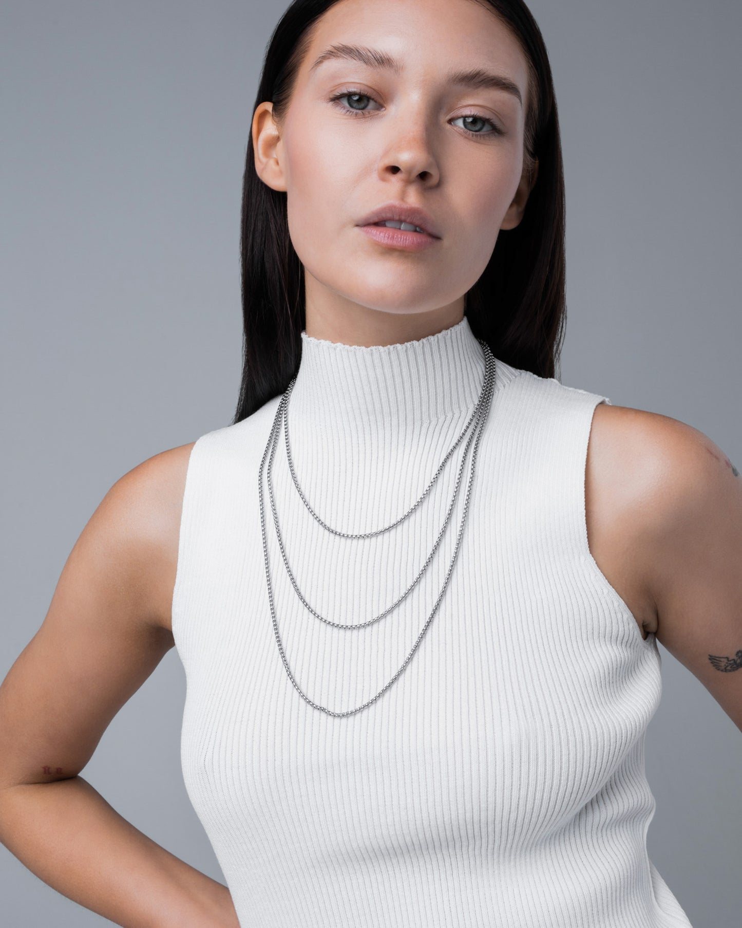 stainless-steel woman