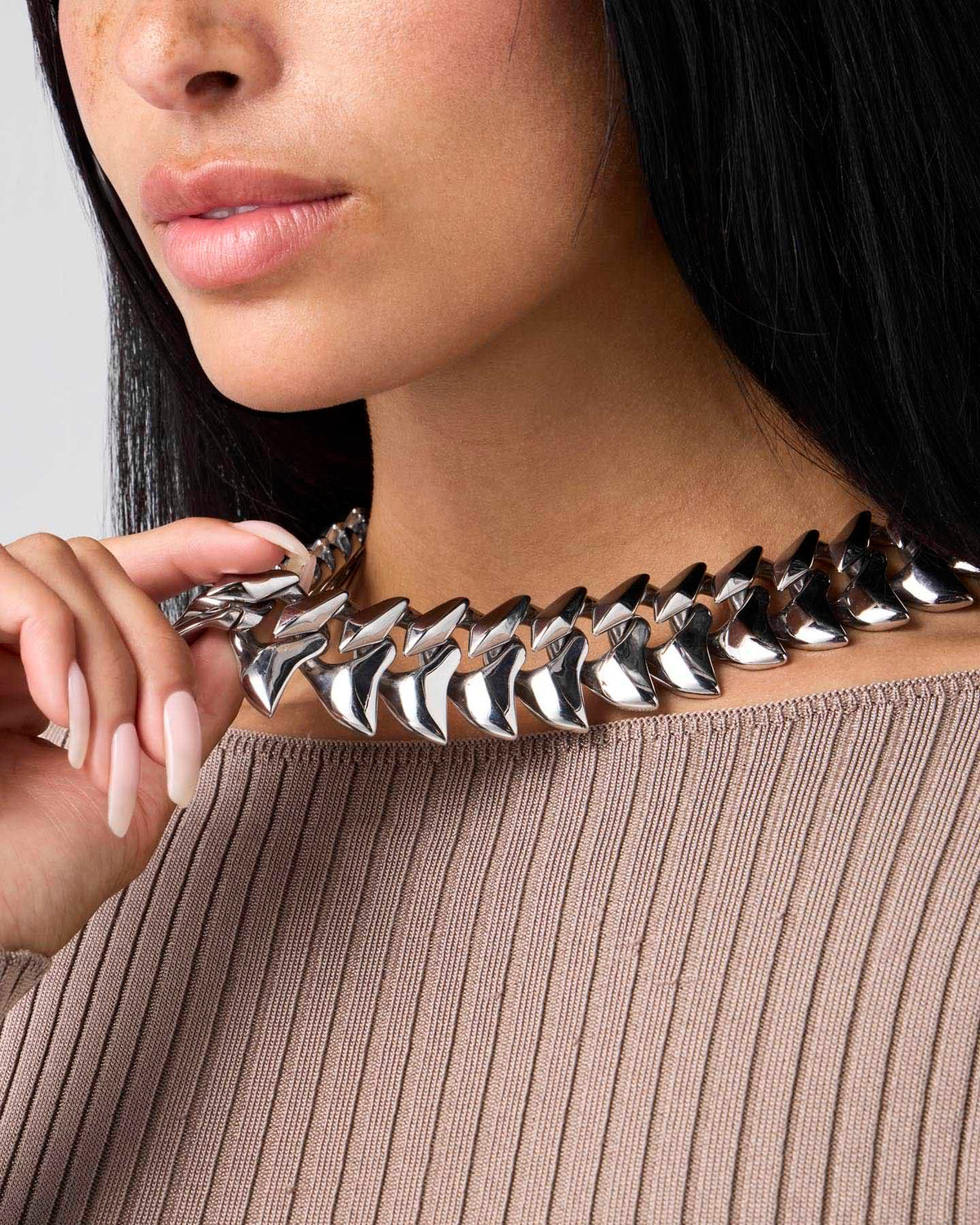 stainless-steel woman