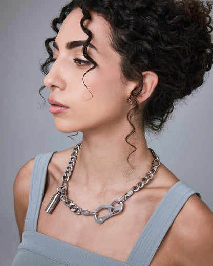 stainless-steel woman