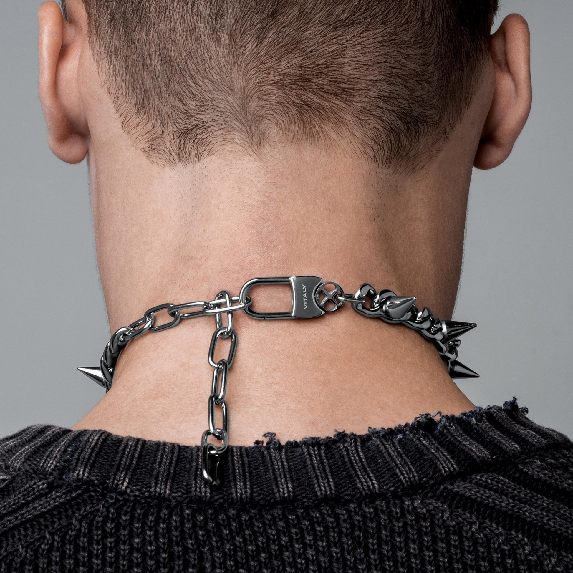 Vitaly Riot Choker Chain  100% Recycled Stainless Steel Accessories