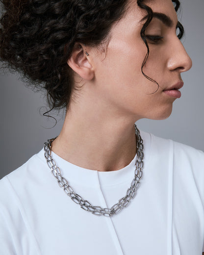 stainless-steel woman