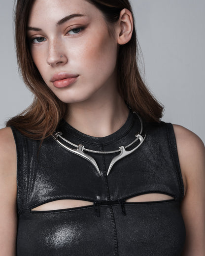 stainless-steel woman