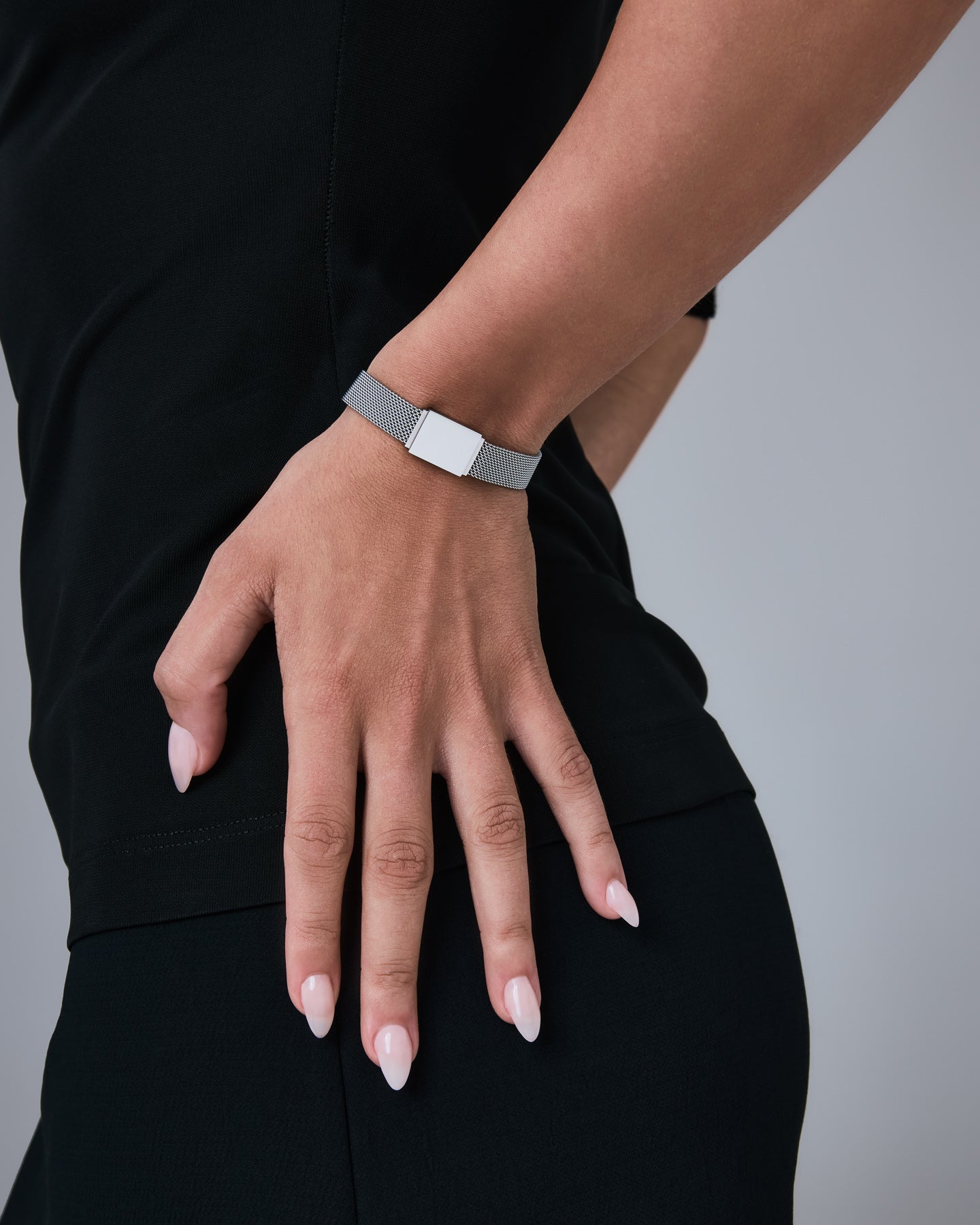 stainless-steel woman