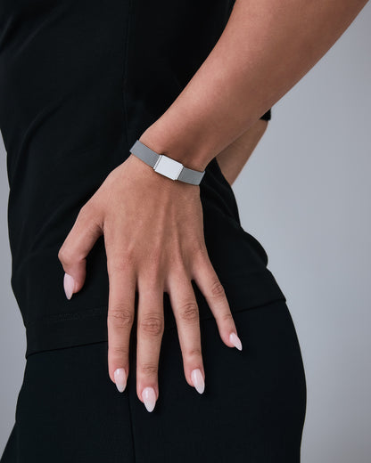 stainless-steel woman