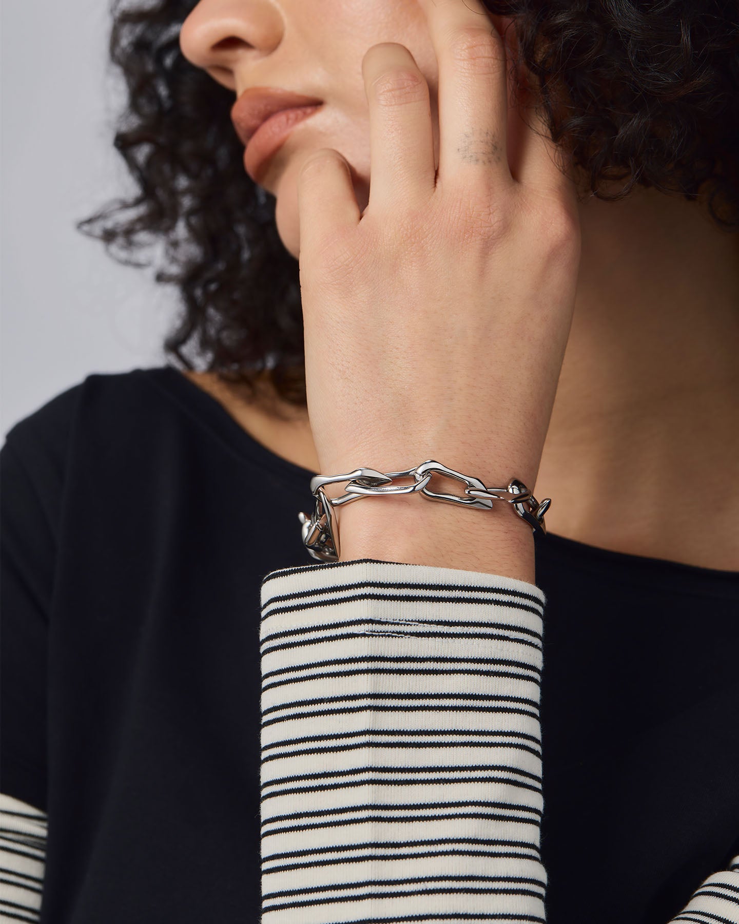 stainless-steel woman