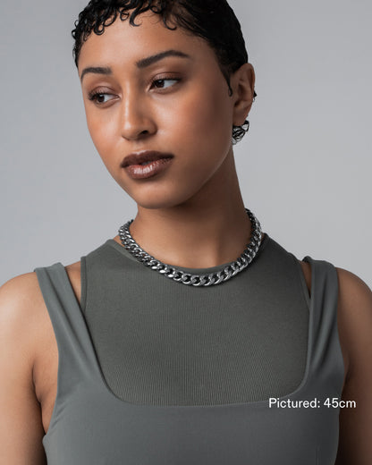 stainless-steel woman