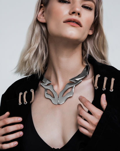 stainless-steel woman