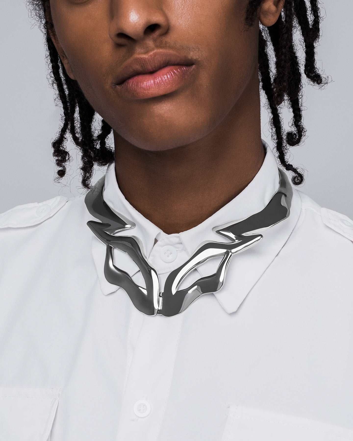 Vitaly Warp Neckpiece | 100% Recycled Stainless Steel Accessories