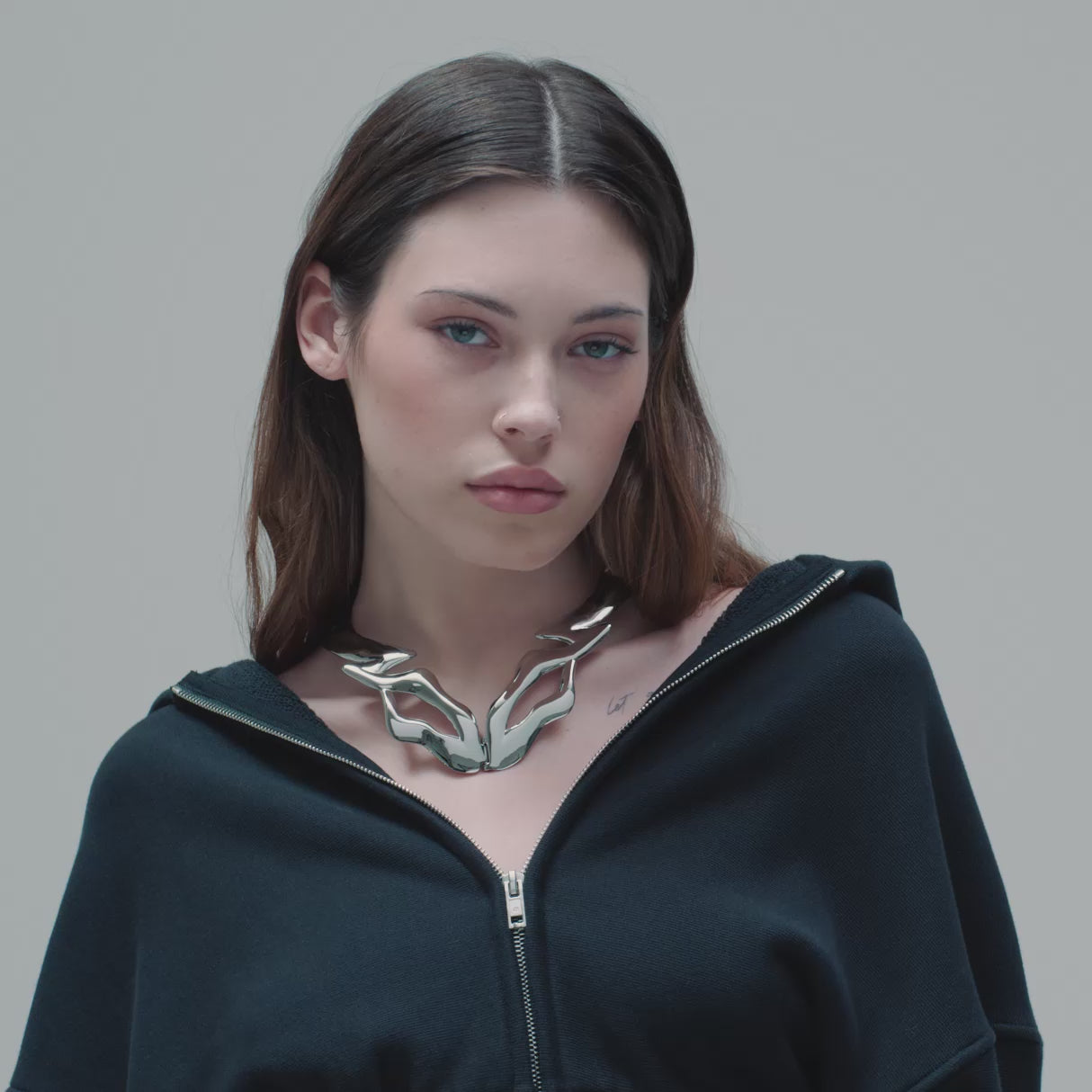 VITALY WARPシルバーネックレス Vitaly Warp Neckpiece | 100% Recycled Stainless Steel Accessories