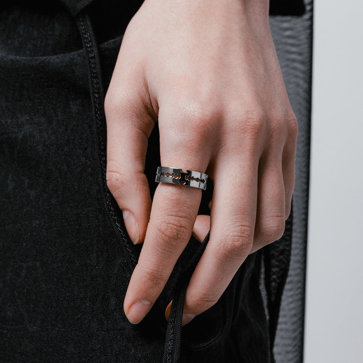 Straight Razor Ring Vitaly Razor Ring | 100% Recycled Stainless Steel Accessories